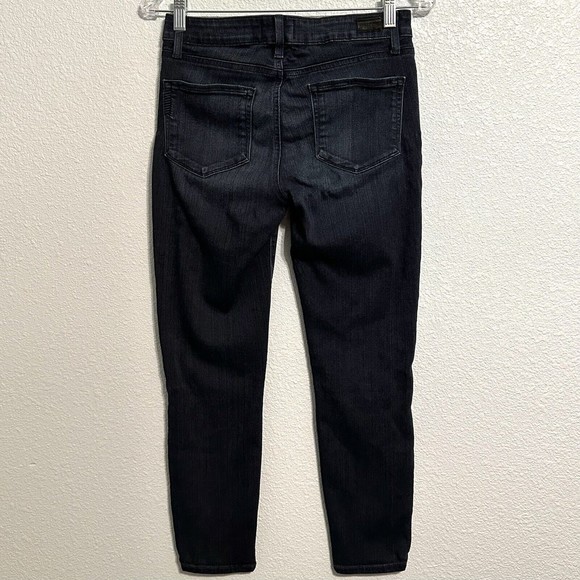 Paige Verdugo Crop Womens Dark Wash Blue Jeans Size 27 - Picture 2 of 10